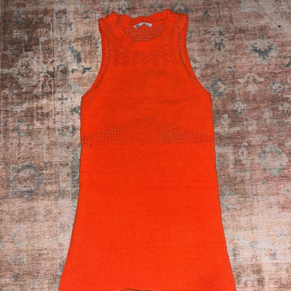 Zara Orange Mini Dress